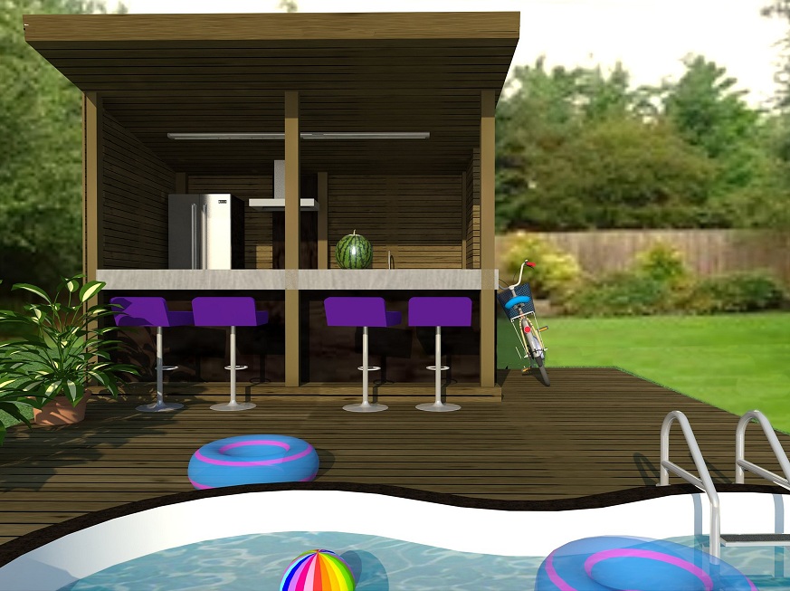 Pool Houses ou cuisines extérieures MAISONS FUTAIE