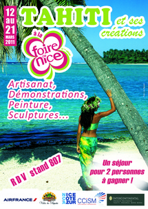 La Polynésie française et ses créations à la Foire de Nice du 12 au 21 mars prochains La Polynésie française et ses créations à la Foire de Nice du 12 au 21 mars prochains