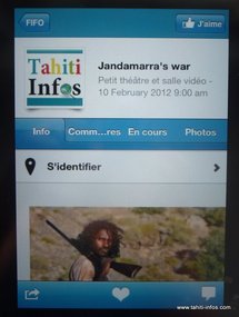 Le programme du FIFO mobile et interactif sur votre smartphone avec TAHITI INFOS Le programme du FIFO mobile et interactif sur votre smartphone avec TAHITI INFOS