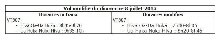 Air Tahiti modifie son programme de vol pour faire face à une éventuelle grève, lundi Air Tahiti modifie son programme de vol pour faire face à une éventuelle grève, lundi