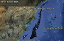 Australie: Une plaque près de la Barrière de corail en voie d'effondrement