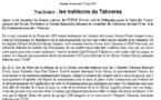 Communiqué du Tavini: " Nucléaire : les trahisons du Tahoeraa"