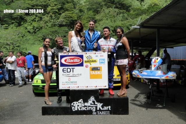 le podium de la course avec mademoiselle tahiti 2012