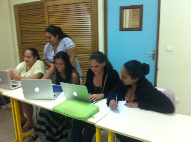 L'équipe en plein travail !