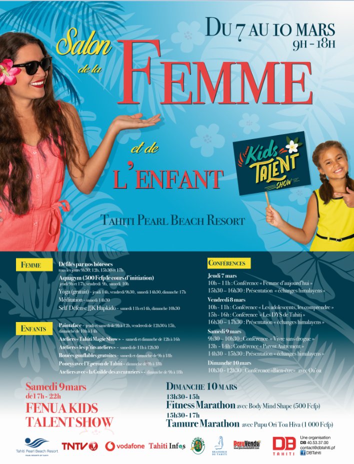 Salon de la Femme et de l'Enfant Agenda TAHITI INFOS, les informations de Tahiti