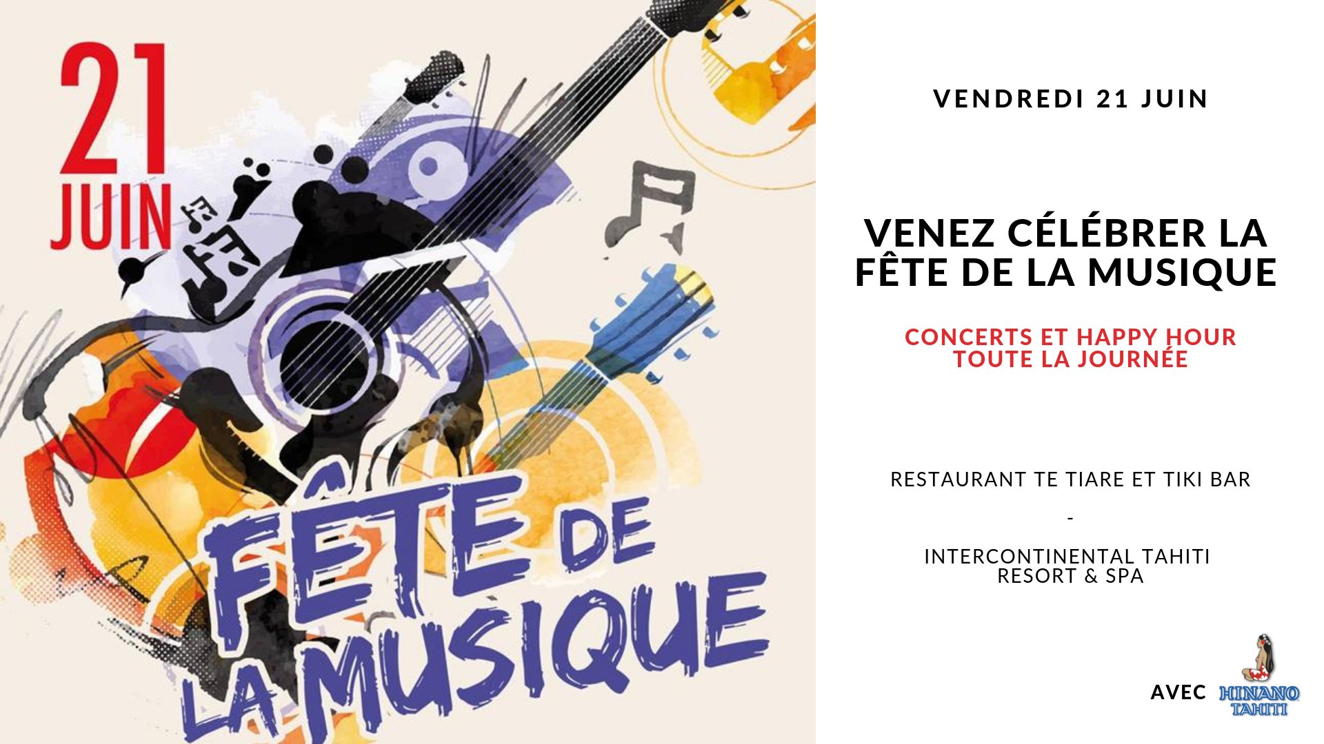 Venez célébrer la Fête de la Musique à l’InterContinental Tahiti Resort ...