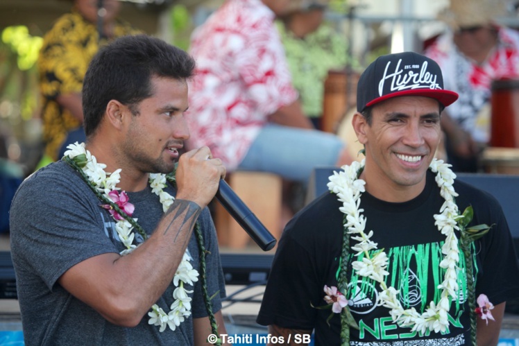 Michel Bourez et Teva Zaveroni Michel Bourez et Teva Zaveroni