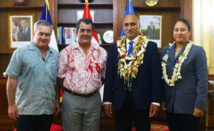 Assemblée territoriale de Wallis et Futuna : Mikaele Kulimoetoke a rencontré Edouard Fritch