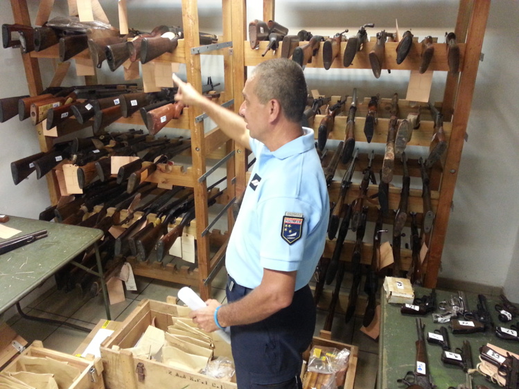 Les fusils 22 long rifle et gros calibres de chasse arrivent en tête de liste des armes collectées. Les fusils 22 long rifle et gros calibres de chasse arrivent en tête de liste des armes collectées.