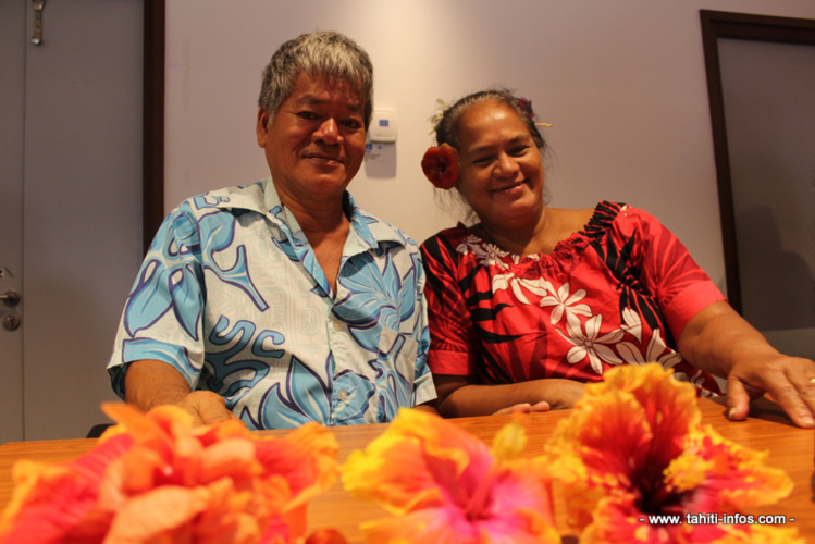 Capo et Marceline Oitoi, horticulteurs et arboriculteurs à Moorea. Capo et Marceline Oitoi, horticulteurs et arboriculteurs à Moorea.