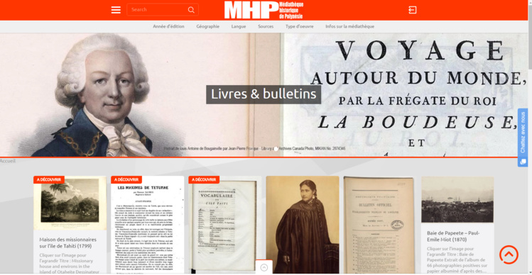 Le fonds de la médiathèque historique de Polynésie compte actuellement 400 documents. Le fonds de la médiathèque historique de Polynésie compte actuellement 400 documents.