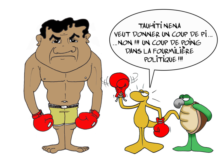 " Tauhiti Nena monte son nouveau parti politique " par Munoz " Tauhiti Nena monte son nouveau parti politique " par Munoz