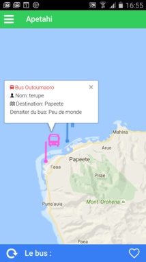 Apetahi : les horaires de bus version mobile et participatif