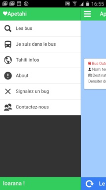 Apetahi : les horaires de bus version mobile et participatif