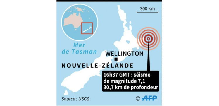 Nouvelle-Zélande : alerte au tsunami après un fort tremblement de terre