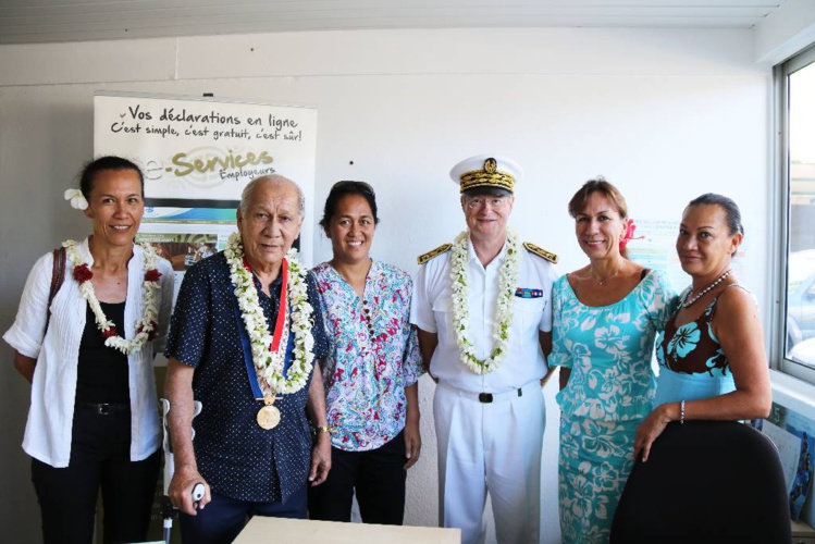 Jeudi à Paea, lors de la présentation au haut-commissaire du bureau de la CPS à la mairie de Paea.
