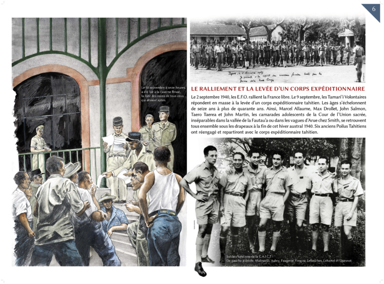 "Le ralliement et la levée d'un corps expéditionnaire", un exemple de panneau qui sera mis en avant durant cette exposition "Le ralliement et la levée d'un corps expéditionnaire", un exemple de panneau qui sera mis en avant durant cette exposition