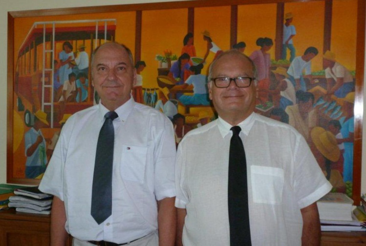 Le procureur général François Badie en compagnie du président de la CTC, Jean Lachkar. Le procureur général François Badie en compagnie du président de la CTC, Jean Lachkar.