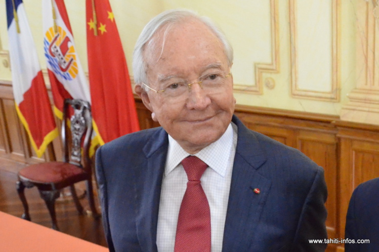 Gaston Flosse en août 2014 (archives).