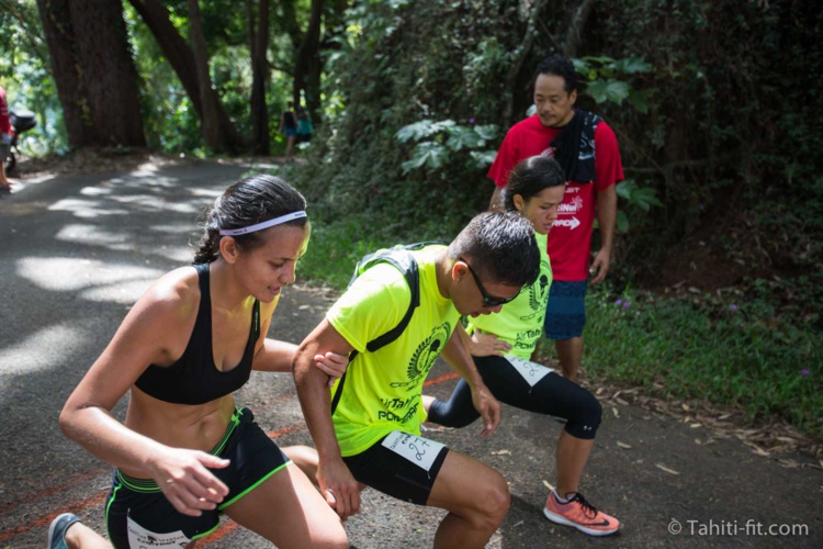 La course à pied était agrémentée de 4 ateliers d'exercices La course à pied était agrémentée de 4 ateliers d'exercices