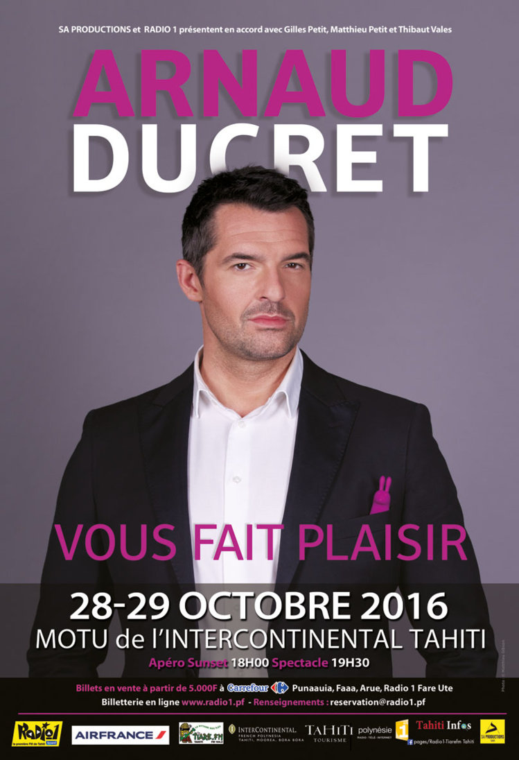 Arnaud Ducret : "On est là pour s'amuser, déconner, j'ai envie d'emmener le public avec moi !"