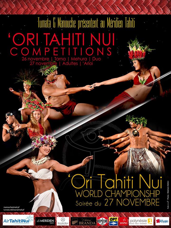 La cinquième édition du 'Ori Tahiti Competitions se déroulera les 26 et 27 novembre, au Méridien Tahiti.