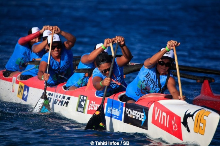 Teva, mené par HInatea Bernadino, a pu s'imposer chez les femmes Teva, mené par HInatea Bernadino, a pu s'imposer chez les femmes