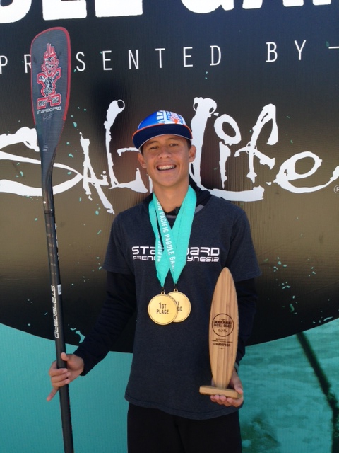 Tuki Tissot, 17 ans, se fait remarquer aux Pacific Paddle Game en Californie