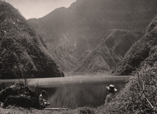 Le lac Vaihiria en 1920. Photo Lucien Gauthier