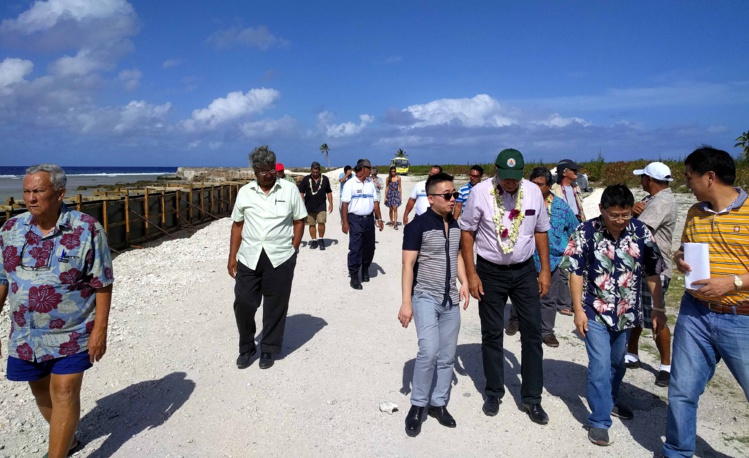 Une délégation de Tahiti Nui Ocean Foods à Hao Une délégation de Tahiti Nui Ocean Foods à Hao