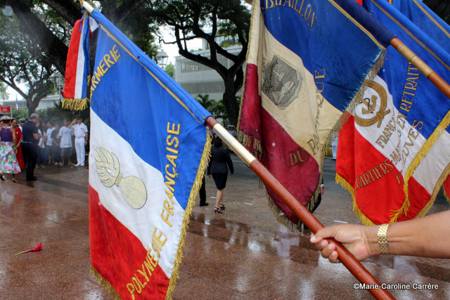 Une cérémonie du 11 novembre sous la pluie