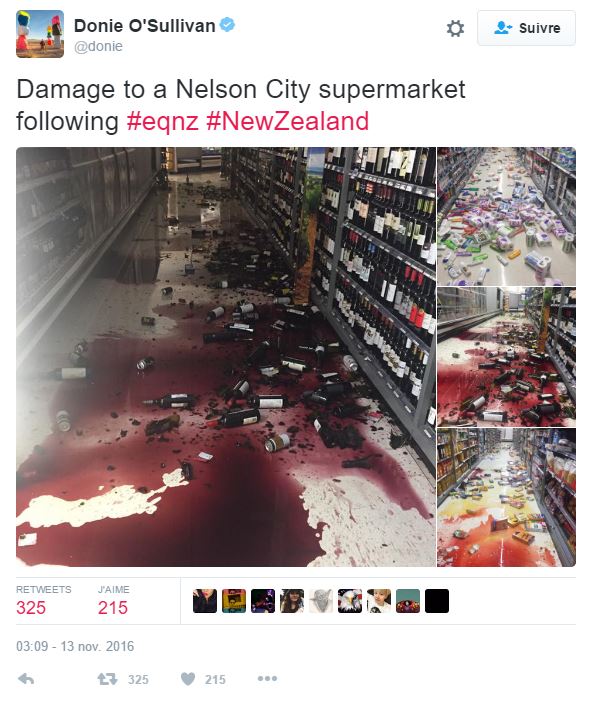 Un journaliste de CNN a publié les photos de dommages causés dans un supermarché