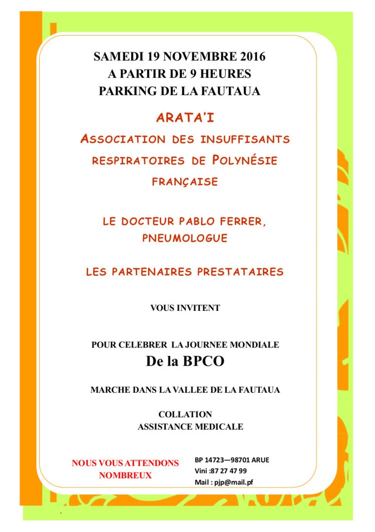 Deux journées pour combattre la BPCO Deux journées pour combattre la BPCO