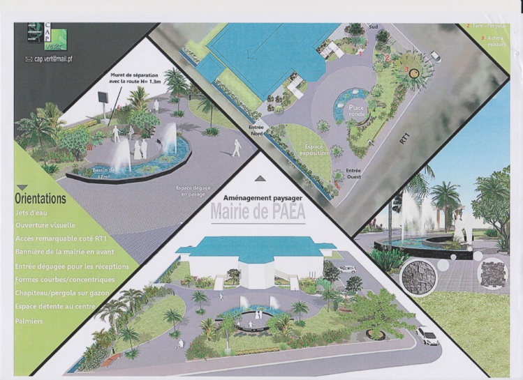 Le futur jardin permettra aux véhicules de se retrouver sur le perron. Un bassin plus grand et harmonieux sera construit. Un espace pour les manifestations sera également aménagé.