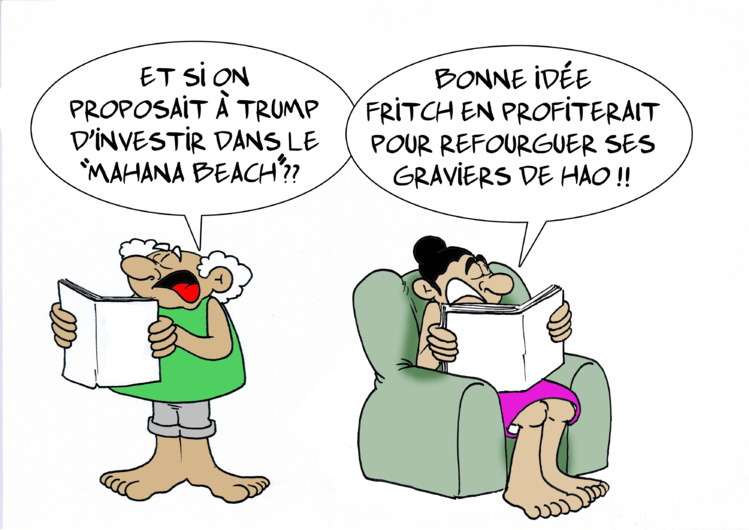 " Trump et Mahana Beach " par Munoz