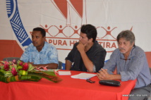 Tearii Alpha, lundi à la permanence Tapura Huiraatira de Papeete.