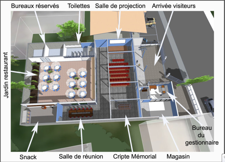 Les plans de la future Maison de la France libre Les plans de la future Maison de la France libre
