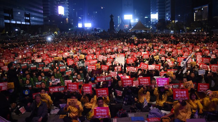 Corée du Sud: Plus d'un million de manifestants contre la présidente