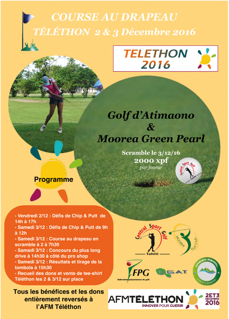 Les golfeurs se mobilisent ce week-end en faveur du Téléthon Les golfeurs se mobilisent ce week-end en faveur du Téléthon