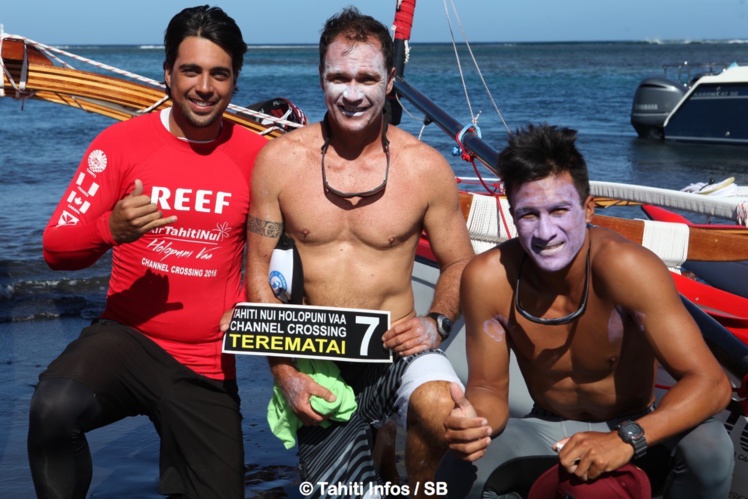 Eric Quesnot, son père Vatea et Ronald Teraiharoa Eric Quesnot, son père Vatea et Ronald Teraiharoa