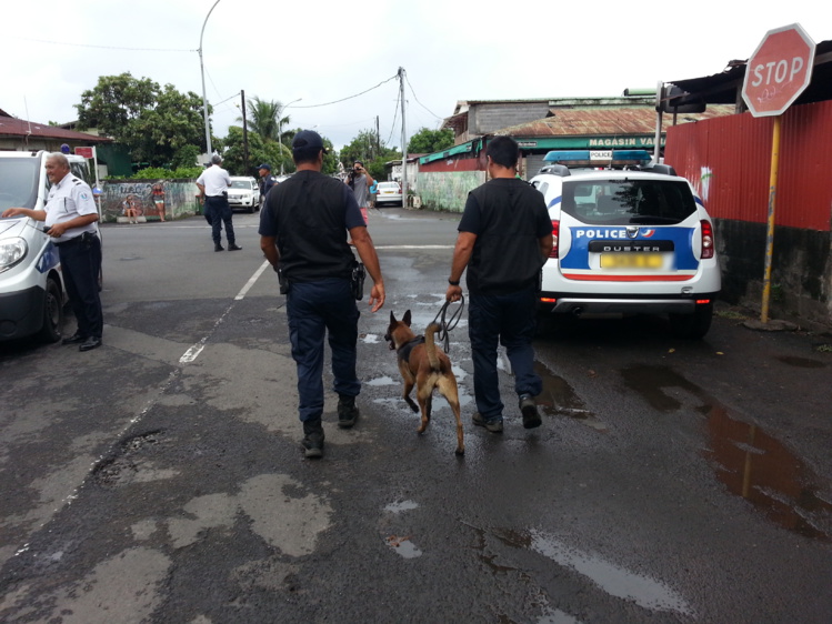 Opération de police en cours quartier Paraita à Papeete
