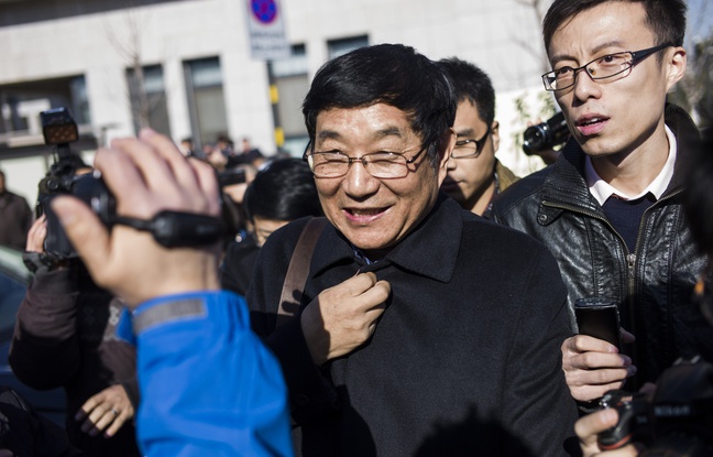 Chen Guangwu, avocat de Nie Shubin, le 22 décembre 2014, à Jinan, en Chine. - FRED DUFOUR / AFP