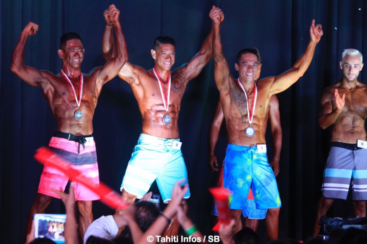 Au centre Bryan Gobrait, vainqueur en - de 1m80