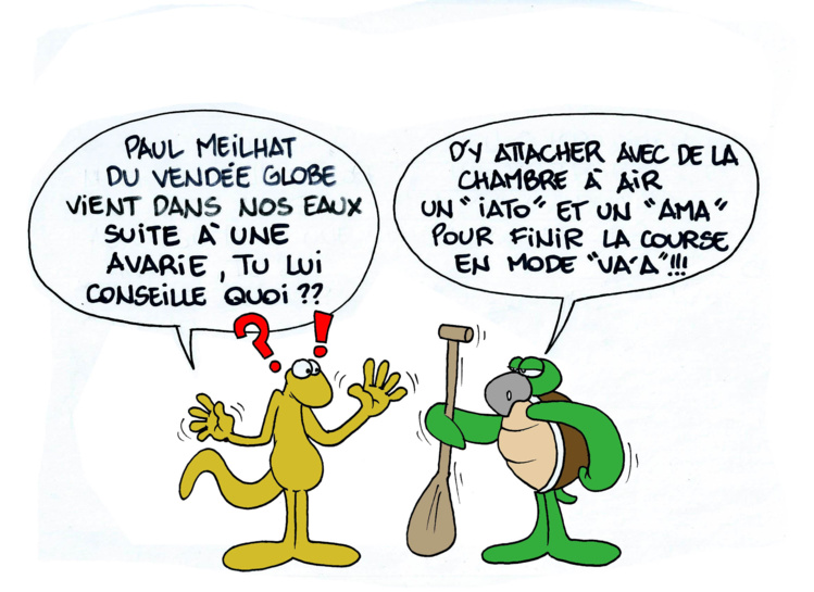 " L'arrivée de Paul Meilhat " par Munoz " L'arrivée de Paul Meilhat " par Munoz