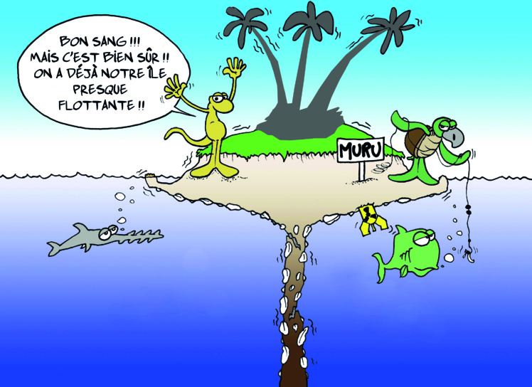 " L'île presque flottante " vu par Munoz