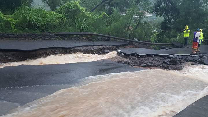 inondations à Taapuna : la route rouverte à la circulation