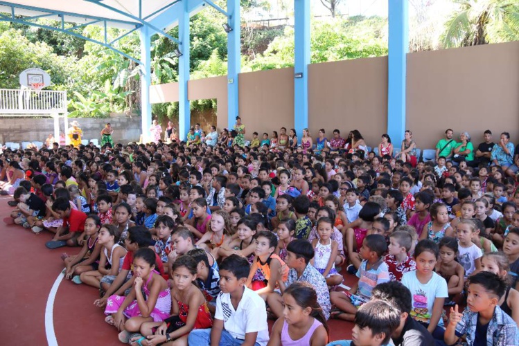 Pour cet événement, les enfants de l'école Saint-Hilaire étaient présents.