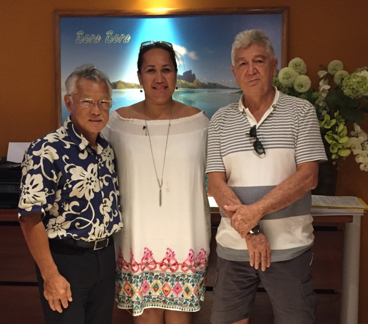 Deux membres du fonds paritaire de gestion en mission à Bora Bora