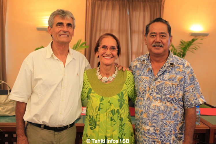 Jeann Chicou, Pauline Moua et Rodolphe Apuarii Jeann Chicou, Pauline Moua et Rodolphe Apuarii