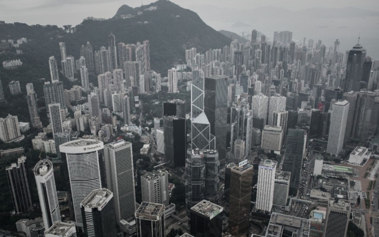Une vue aérienne du centre de Hong Kong le 23 avril 2015 (AFP/PHILIPPE LOPEZ) Une vue aérienne du centre de Hong Kong le 23 avril 2015 (AFP/PHILIPPE LOPEZ)